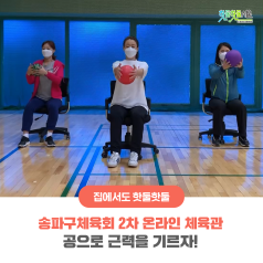 송파구체육회 2차 온라인 체육관 - 공으로 근력을 기르자!이미지