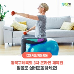 강북구체육회 3차 온라인 체육관 - 짐볼로 실버운동하세요!이미지