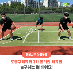 도봉구체육회 3차 온라인 체육관 - 농구하는 법 배워요!이미지