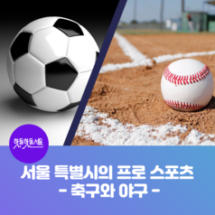 서울 특별시의 프로 스포츠 : 축구와 야구이미지