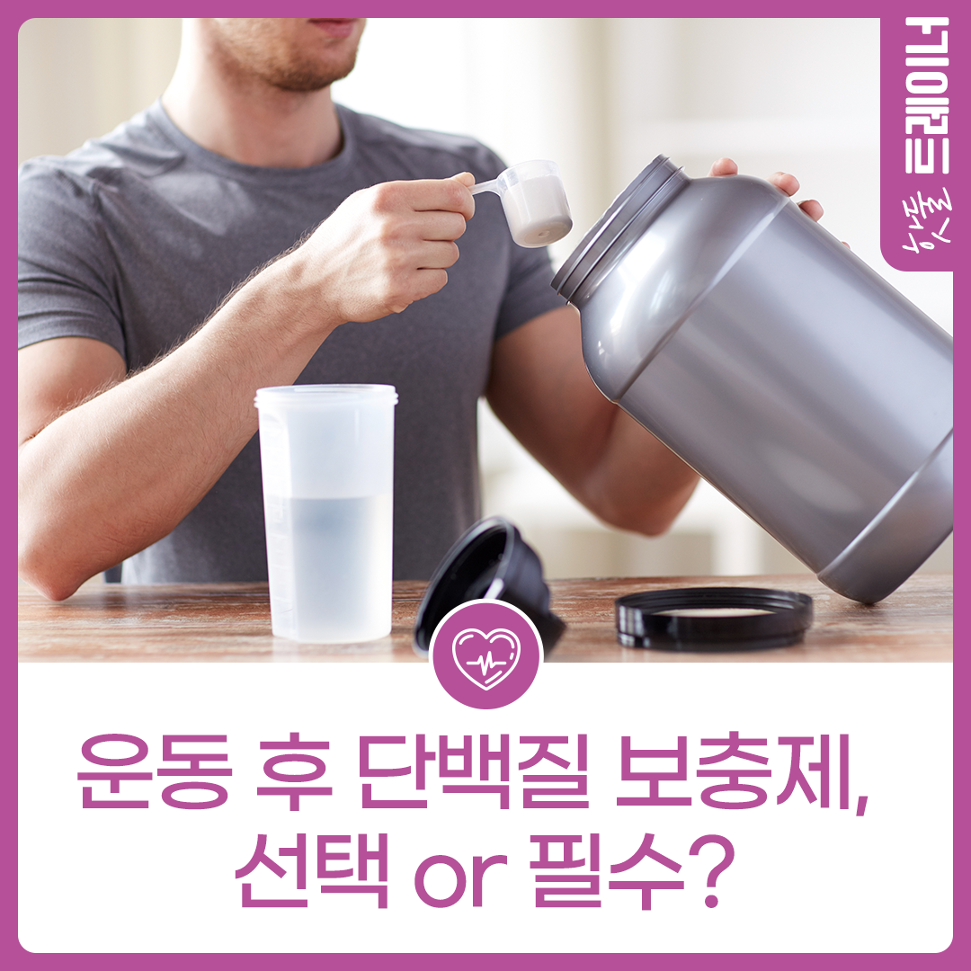 운동 후 단백질 보충제, 선택 or 필수?이미지