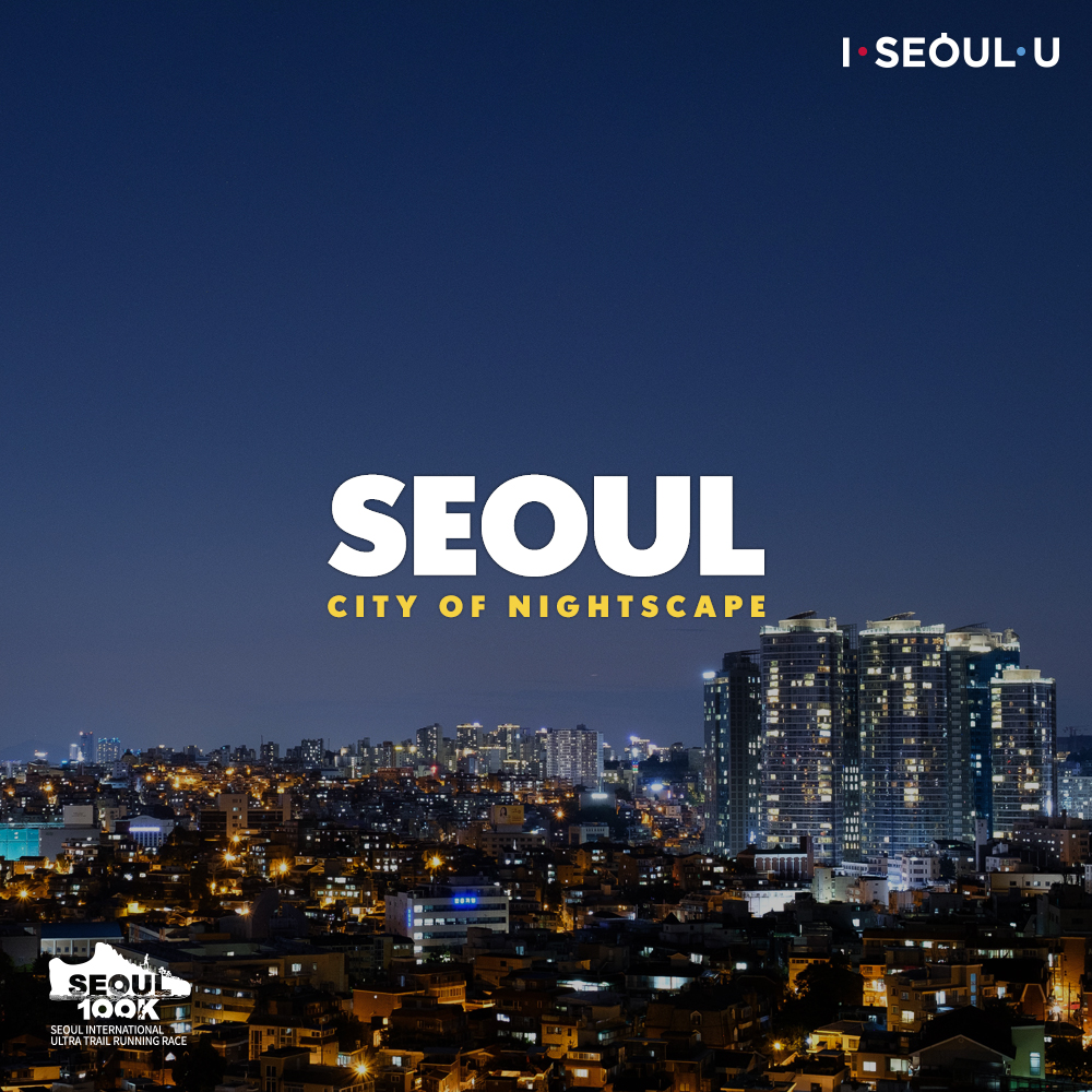 울트라트레일러닝 대회 포스터 : seoul sity of nightscape
