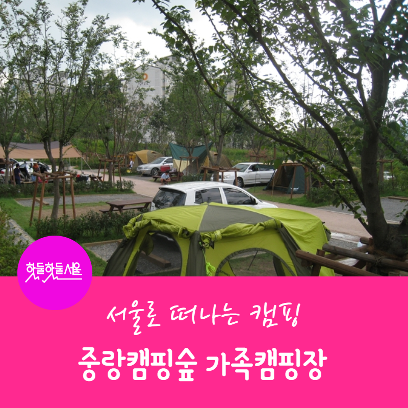 핫둘핫둘 서울 서울로 떠나는 캠핑 중랑캠핑숲 가족캠핑장