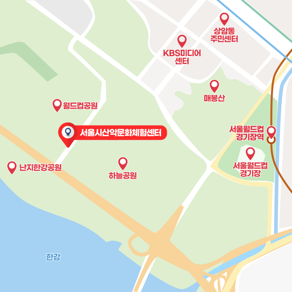 서울시산악문화센터 지도 이미지