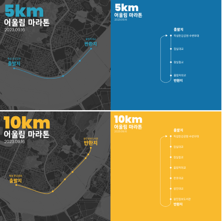 서울시 어울림 대회 마라톤 코스