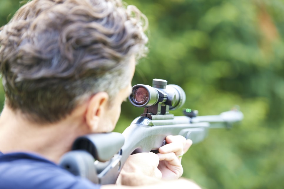 사격 조준 모습