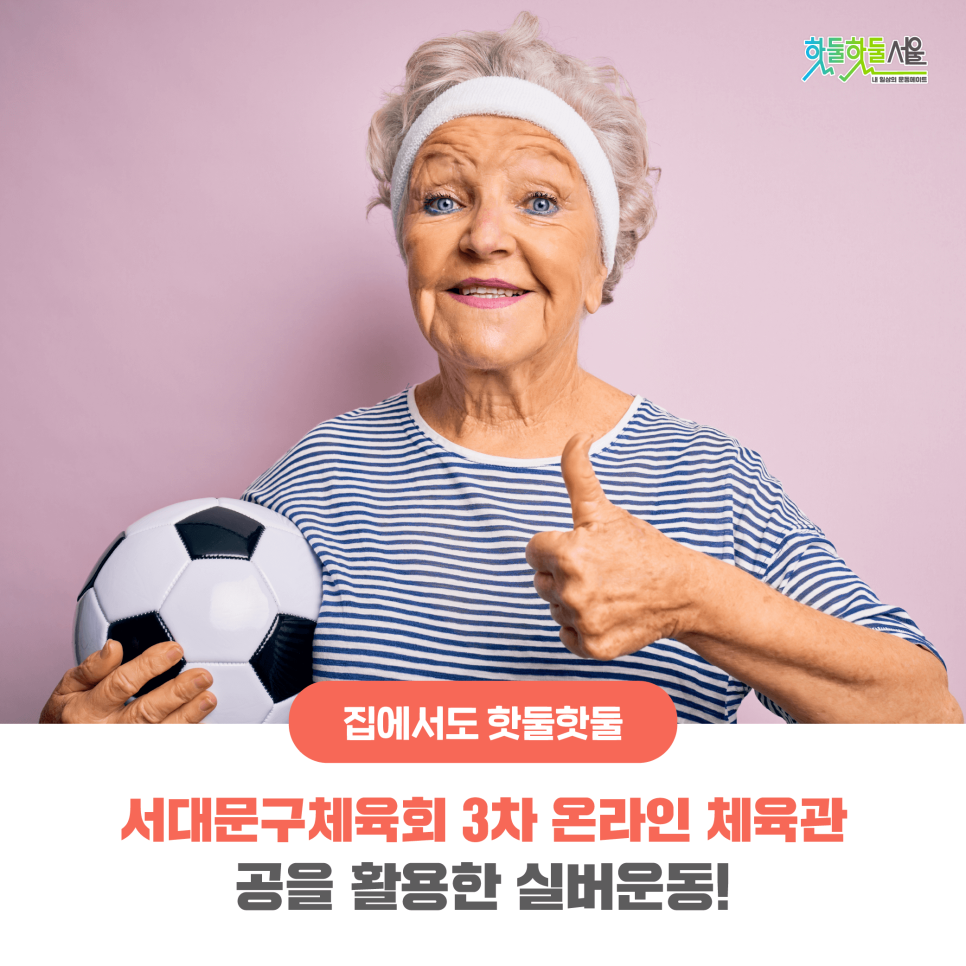 집에서도 핫둘핫둘 서대문구체육회 3차 온라인 체육관 공을 활용한 실버운동!