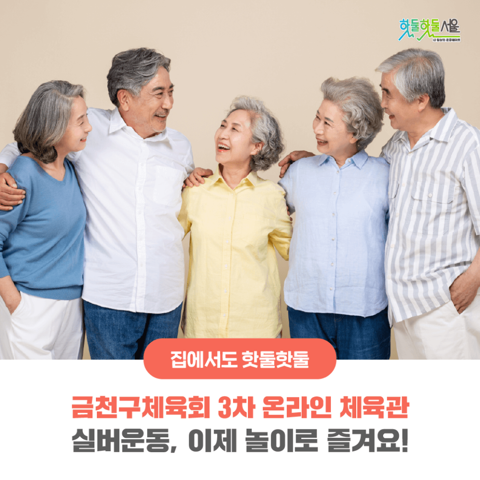 집에서도 핫둘핫둘 금천구체육회 3차 온라인 체육관 실버운동, 이제 놀이로 즐겨요!