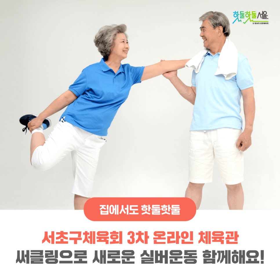 집에서도 핫둘핫둘 서초구체육회 3차 온라인 체육관 써클링으로 새로운 실버운동 함께해요!