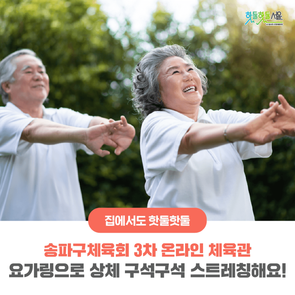 집에서도 핫둘핫둘 송파구체육회 3차 온라인 체육관 요가링으로 상체 구석구석 스트레칭해요!