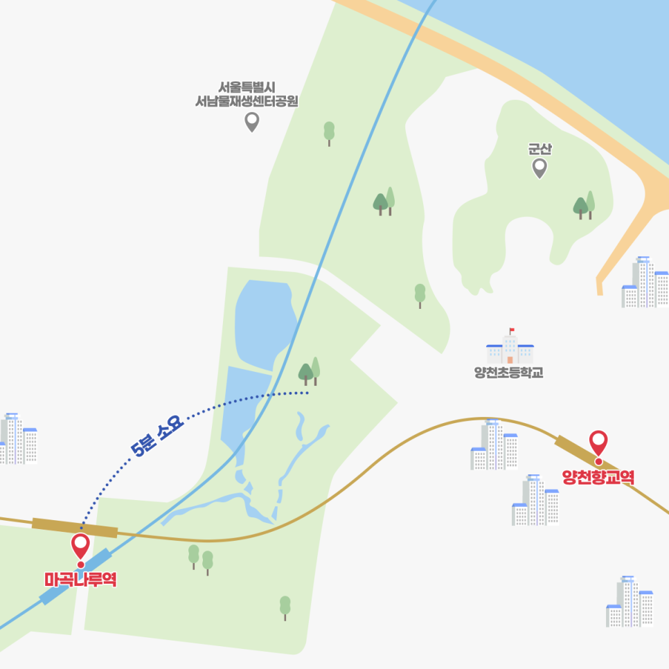 서울식물원 위치지도 이미지