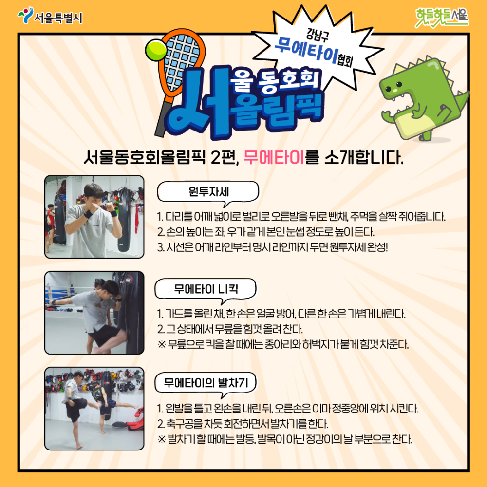 서올림픽 강남구 무에타이협회편 기술