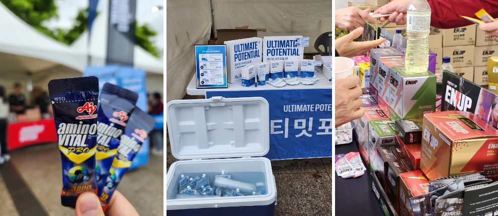 크루 플리마켓에서는 여러 크루들이 자신들만의 기념품이나 간식류 등을 판매하고 있었습니다.