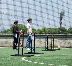 볼로볼과 단체줄넘기는 잠실주경기장 옆 제1풋살장에서 진행됐습니다