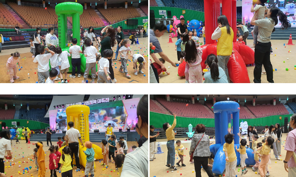 핑크퐁 공연 후, 단체 기념사진 촬영을 끝으로 '2024 서울시유아체육대축전'은 마무리됐습니다