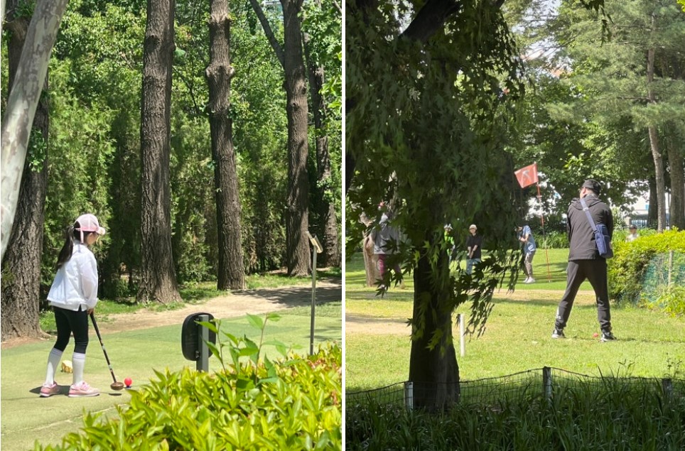 안전교육을 통해 기본규칙을 안내해주시는 것은 기본이었고 다함께 준비운동도 진행하였습니다