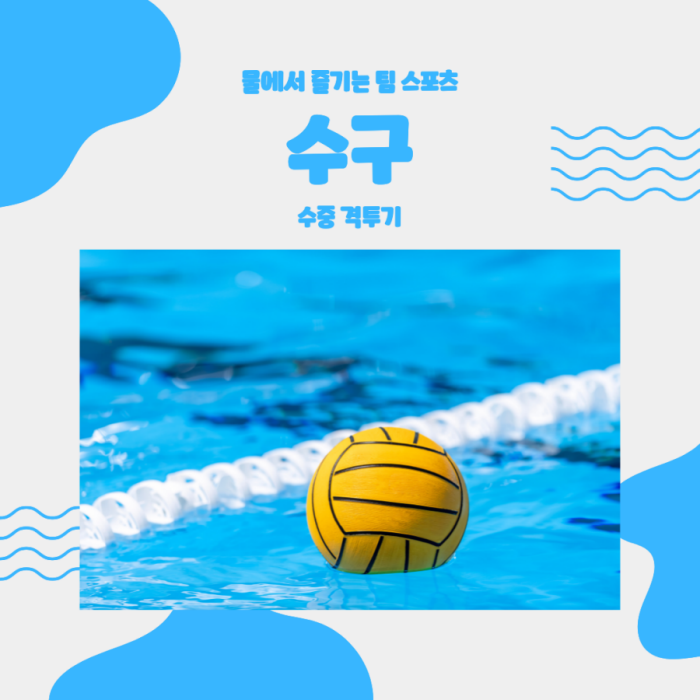 물에서 즐기는 팀 스포츠 수구 수중 격투기