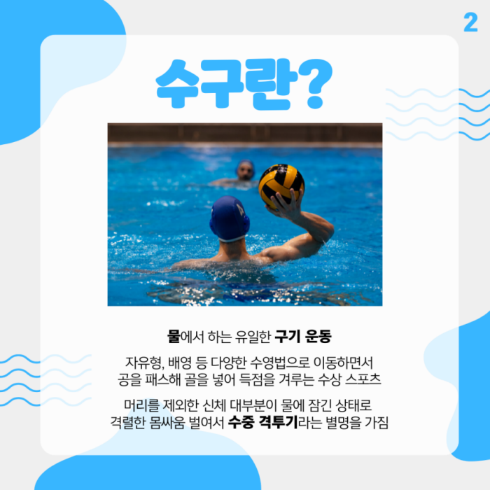 수구란 물에서 하는 유일한 구기 운동