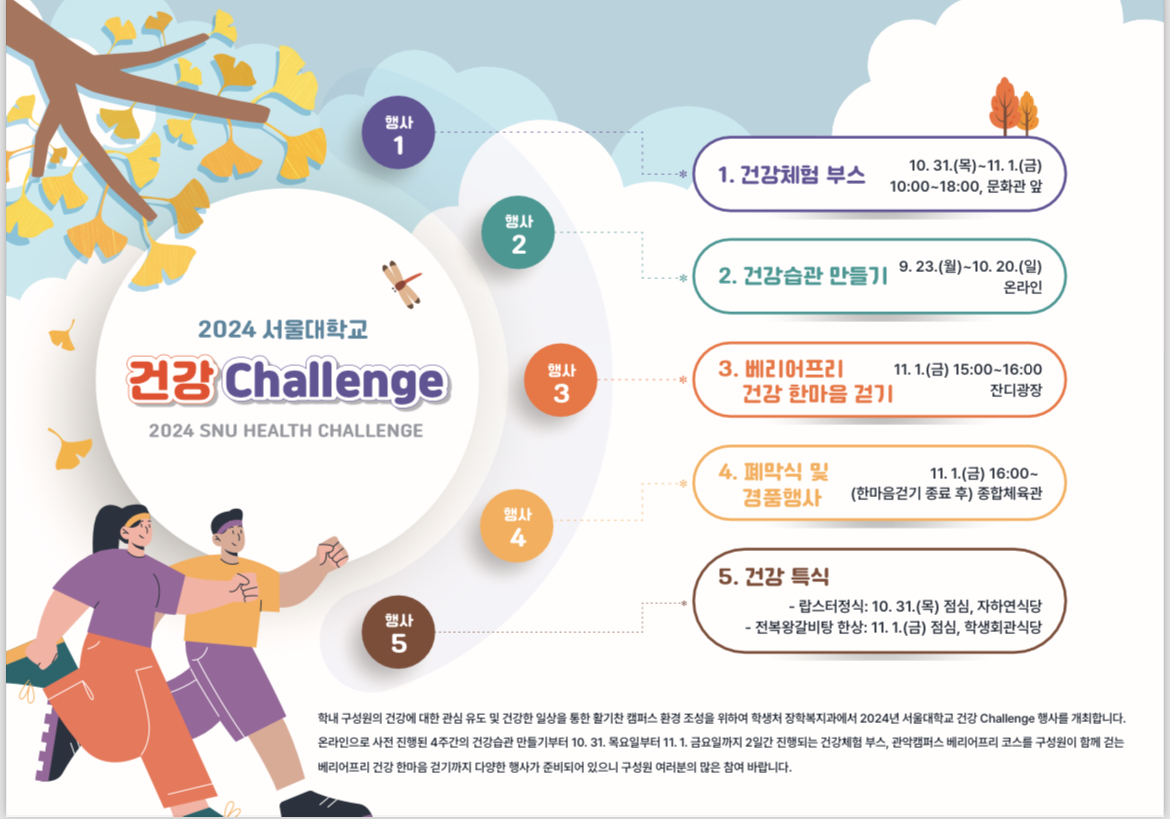2024 서울대학교 건강 챌린지